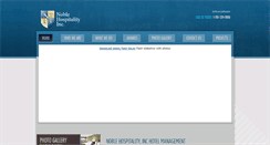 Desktop Screenshot of noblehospitality.com