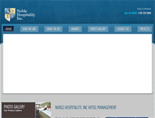 Tablet Screenshot of noblehospitality.com